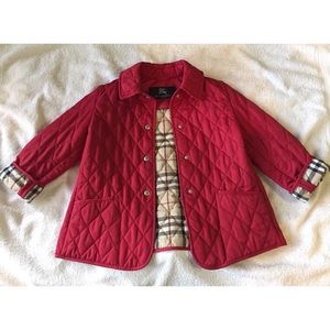 Burberry Girls 7/8 Classic Quilted Jacket